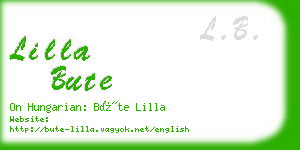 lilla bute business card